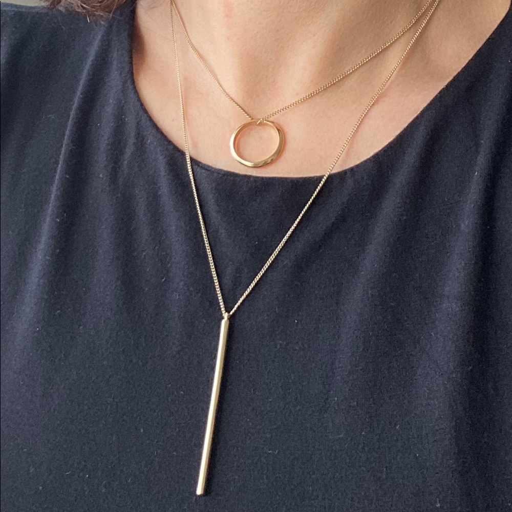 Lariat & Circle Layered Necklace from StitchFix